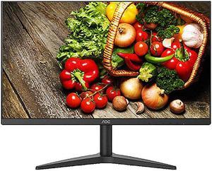 AOC 24" Narrow Bezel 1080p Full HD Wide Viewing Angle Eye Protection Display (24B1XHM), 75Hz, 6ms,Filter Blue Light Flicker-Free Screen, D-Sub (VGA), HDMI, Audio Output