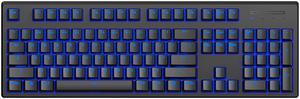 Rapoo V808 Real Standard Wired Blue LED Backlight Mechanical Gaming Keyboard, Ergonomic Design for Both Gaming and Office Use-104 Keys,PBT Keycaps,Black,Red Switch