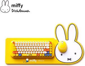 Miffy Wireless Usb Keyboard Game for Laptop Notebook Keyboard and Mouse Combination Wireless Keyboard Set for Mac Desktop PC