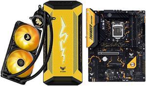 ASUS TUF GAMING 240 ARGB Integrated Water-Cooled Radiator & TUF GAMING GT501 Chassis & TUF GAMING B560-PLUS WIFI Motherboard Combination, Demon Slayer Joint Limited Edition