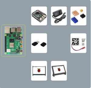 Raspberry Pi Raspberry Pi 4 Model - 2GB With Power Supply/case/Card reader/heat sink/7 inch Touchscreen Monitor/cooling fan/Monitor Stand