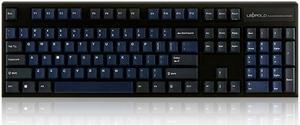 LEOPOLD FC900R PD 104 Keys High-End for Gaming Keyboard,Original Cherry MX Brown Switch, PBT Keycaps,USB Wired Mechanical Keyboard,Black Blue