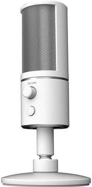 Seiren X USB Streaming Microphone: Professional Grade - Built-in Shock Mount - Supercardiod Pick-Up Pattern - Anodized Aluminum - Mercury White