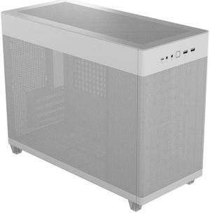 ASUS AP201 Type-C Airflow-focused Micro-ATX,Mini-ITX Computer Case, Support 360/280 Liquid Cooling White