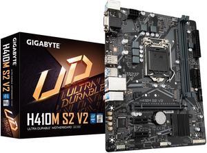 GIGABYTE H410M S2 V2 Ultra Durable Motherboard with Intel® GbE LAN, Anti-Sulfur Resistor, Smart Fan5 Supports 10th Gen Intel Core Processors