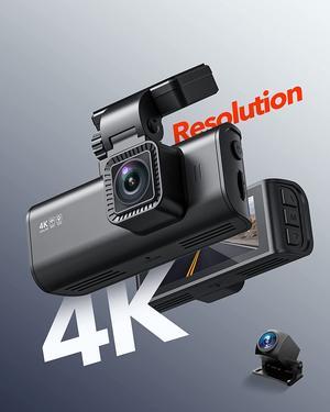 F7N 4K Dual Dash Cam Built-in WiFi GPS Front 4K/2.5K and Rear 1080P Dual Dash Camera for Cars,3.16 inch Display,170 Deg Wide Angle Dashboard Camera Recorder,Support 256GB Max