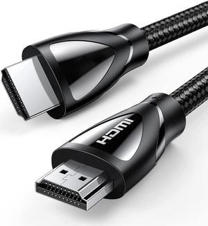 UGREEN 8K HDMI Cable 2.1 3FT, 48Gbps Ultra High Speed Braided HDMI Cord 8K@60Hz 4K@120Hz, eARC HDR10 HDCP 2.2&2.3, HDMI Cable Compatible with PS5/Xbox Series X/Roku TV/HDTV/Blu-ray, Black