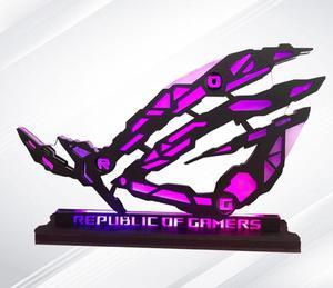 ASUS ROG Republic Games DIY Hand-made ARGB Model, support 5V 3pin AURA, Desktop PC Ornaments