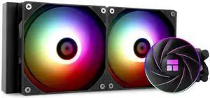 Thermalright Aqua Elite 240 ARGB sync Water Cooling CPU Cooler, Double 120mm PWM Fans, S-FDB Bearings, Suitable for AMD/AM4 AM5, Intel LGA115X/1200/1700/2011/2066