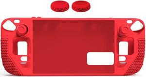 Steam Deck Accessories All -Inclusive Silicone Accessories Button Hat Steam Deck Protective Cover - Red