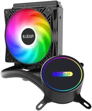 PCCOOLER billow 120 GI-CL120VC CPU all-in-one Water Cooling Radiator, Magic RGB Lighting, Support  20xx,1366,115x,1200,1700,AM5,AM4