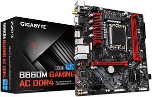 GIGABYTE B660M GAMING AC DDR4 LGA 1700 Intel B660 Micro ATX Motherboard,with Realtek 7.1 channel audio chip,2.5GbE network card, PCIe 4.0, USB 3.2