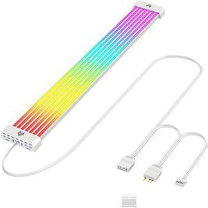 Corn AL300, 8PIN Power Cord Lighting Decorative Light Bar, Soft Wear Silicone Material, Easy to Install, 5V ARGB Motherboard Light Synchronization