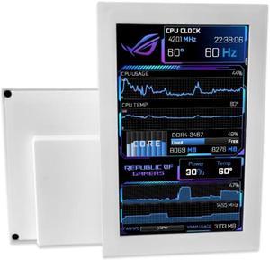 Corn Auxiliary Screen, Data Surveillance of AIDA64 Computer Monitoring LCD Display-131.5mm x 86mm x 14mm (5 "), 800x480, IPS Screen, 60Hz Refresh Rate, SRGB 45 % Color Gallery Domain, Single Micro USB