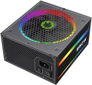 RGB-850 Pro Fully Modular Power Supply, 80 PLUS Gold Certification, 12V Synchronous Rectification Design, 140mm ARGB Fan, Support Motherboard RGB Light Synchronization