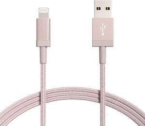 Corn Nylon USBA to Lightning Cable Cord MFi Certified Charger for Apple iPhone 14 13 12 11 X Xs Pro Pro Max Plus iPad Dark Gray 6Ft2Pack