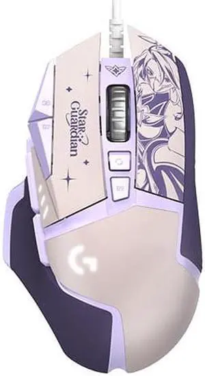Logitech G502 HERO Wired Gaming Mouse League of Legends Star Guardian Limited Edition Lightsync RGB Light Effect 25K Sensor Optical Adjustable Weight and Balance Mice Akali