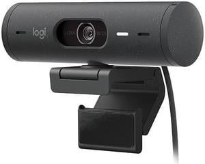 Logitech Brio500 Full HD Webcam For Online Class Teaching Type-c Laptop with Microphone Live Broadcast Auto Light Correction Dual Noise Reduction Works with Microsoft Teams, Google Meet, Zoom Black