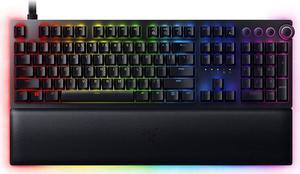 Huntsman V2 Analog Gaming Keyboard: Analog Optical Switches - Chroma RGB Lighting - Magnetic Plush Wrist Rest - Dedicated Media Keys & Dial - Classic Black