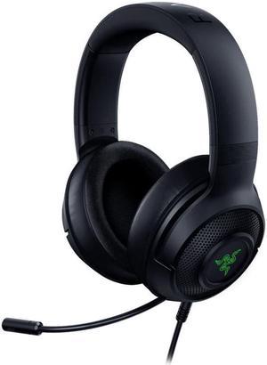 Kraken V3 X Gaming Headset: 7.1 Surround Sound - Triforce 40mm Drivers - HyperClear Bendable Cardioid Mic - Chroma RGB Lighting - for PC - Classic Black