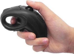 Corn Wireless USB Handheld Finger Trackball Mouse with Laser Pointer