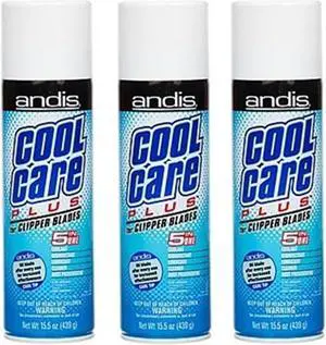 ANDIS Cool Care Plus Clipper Lubricating Spray 5-In-1 3 x CL-12750