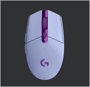 Logitech G304 Lightspeed Wireless Gaming Mouse 6 Programmable Keys 12000DPI Support USB Interface Windows/Mac OS- Purple