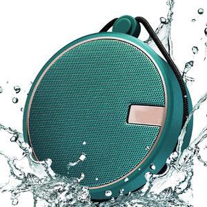 Corn Portable IPX7 Waterproof Bluetooth Speaker Wireless Outdoor Speaker Shower Speaker with HD Sound Support TF Card Suction Cup 12H Playtime for Kayaking Boating Hiking Teal