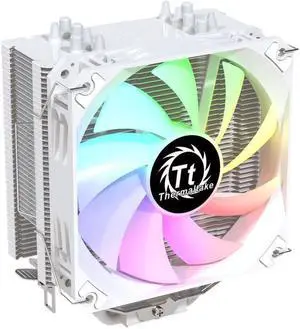 Thermaltake S600 RGB White Edition CPU Cooler, 120mm 1800RPM PWM Fan with High Performance Copper Heat Pipes (6 Heat Pipes)CL-P093-AL12SW-C, White CPU Cooler