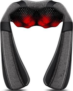 Back Massager Neck Massager with Heat, Neck and Back Massager, Shiatsu Shoulder Massager Gifts for Neck, Back, Muscle Pain Relief, Presents Idea for Thanksgiving, Christmas, Fathers Day, Mothers Day