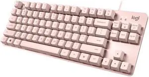 Logitech K835 Mini Wired Mechanical Keyboard,84 Keys TTC Red Switch Gaming Keyboard-Pink Logitech K835 Mini Wired Mechanical Keyboard,84 Keys TTC Red Switch Gaming Keyboard-Pink