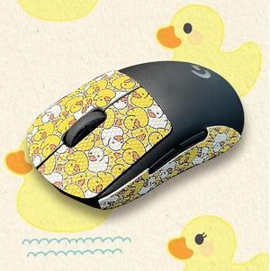 Mouse Sticker Grip Tape for Logitech G 910-005270 Pro Wireless Gaming Mouse Anti-slip Mouse Sweat Resistant Pad Tape for Gaming Computer Protect Color:Half (008)-Yellow Duckling