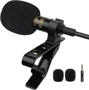 CORN voice Professional Lavalier Lapel Microphone Omnidirectional Condenser Mic for iPhone Android Smartphone,Recording Mic for Youtube,Interview,Video