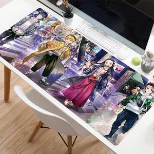 Mouse Pad Compatible with Demon Slayer, Anime Large Mouse Pad for Computer ,Home Office Long Mouse Mat - Non Slip Rubber Base,35.4*15.7*0.12 inch Demon Slayer04