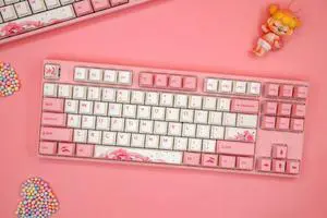 Varmilo Cherry Blossom Mechanical Keyboard Falling Sakura Wired Gaming Keyboard Anti Ghosting V-Silk PBT keycaps, support Windows series (MAC OS Supports Normal Typing Office, not fully compatible) Varmilo Cherry Blossom Mechanical Keyboard Falling Sakura Wired Gaming Keyboard Anti Ghosting V-Silk PBT keycaps, support Windows series (MAC OS Supports Normal Typing Office, not fully compatible)