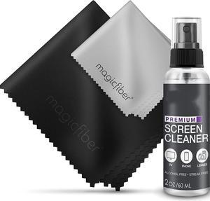 Screen Cleaner Spray Kit - TV, Laptop & Computer Screen Cleaner - Great for Smart TVs, Monitors, & Cars - Electronic & iPhone Cleaner - Glasses Cleaner