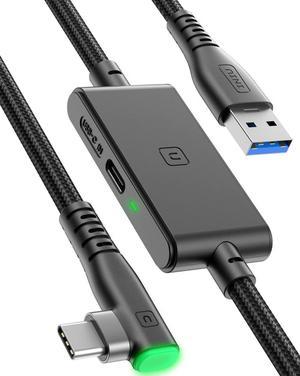 Link Cable, [16FT 5m] VR Cable USB 3.0 High Speed Type C Charger Cable Fast Charging While Playing,USB to USB C Cable Compatible with Meta Oculus Quest 2 Pico 4 Accessories and Gaming PC Steam VR