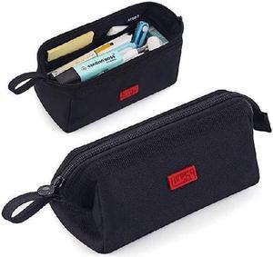 Pencil Case Large Capacity Pencil Pouch Pen Bag for School Teen Girl Boy Men Women Black