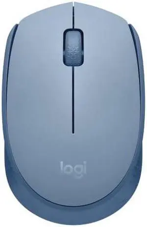 Logitech M172 Wireless Mouse, 2.4Ghz Wireless, USB Plug and Play, 1000dpi, Compatible with Windows7/8/10/11 or later, Mac OS10.5 or later, Chrome OS, Linux Kernel 2.6+ Blue Grey