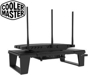 Cooler Master R17 Router cooling connect stand with sickleflow 120 fan,For Router Cooler TV STB Mobile Hard Disk SSD Cooling Fan Bracket,USB connectivity,Can bear 5KG