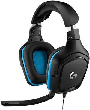 Logitech G431 Gaming Headset Wired 7.1-channel DTS 7.1Surround Sound Headphone:X 2.0 Listening and Debate Head-mounted Microphone