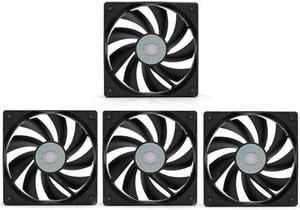 Cooler Master Silent SI2 120mm Fan(4 sets), Silent fan,Black