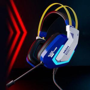 Dareu EH732 Wired Gaming Headset - 7.1 Surround Sound - RGB Mecha Light Effect - 50MM Drivers - Light Weight Design - Simple Wire Control - USB Connection, Compatible with Desktop, Laptop,Moble, ,PS4