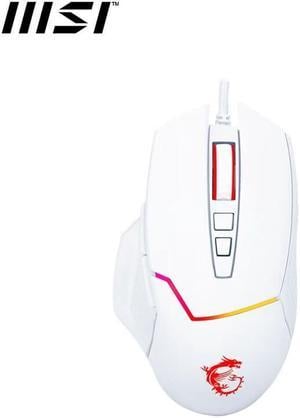 MSI CLUTCH GM20 V2 Gaming Mouse, Wired, RGB Glare, Dragon Spirit Lamp Of Faith,  Gaming Mouse, Ergonomics, White