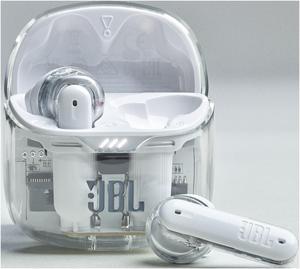 JBL Tune Flex Ghost Edition TWS Bluetooth In-Ear Headphones Wireless Active Noise Cancelling Earbuds White