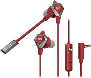 Edifier GX04 E-Sports Edition In ear Gaming Earphones Live Earplugs Dual Microphones 3.5mm Jack for phone Laptop SWITCH Red