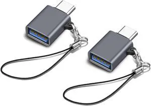 USB C to USB Adapter, USB C Male to USB Female Adapter,USB3.2 10Gbps OTG Converter, Compatible with MacBook Pro/Air, Laptops, Phones and Other Type C Devices Black 2 Pack Anti loss design USB C to USB Adapter, USB C Male to USB Female Adapter,USB3.2 10Gbps OTG Converter, Compatible with MacBook Pro/Air, Laptops, Phones and Other Type C Devices Black 2 Pack Anti loss design
