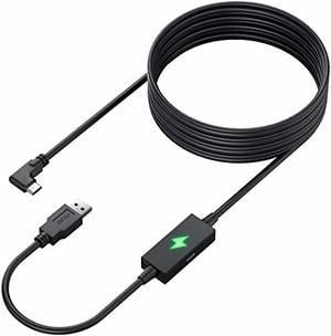 CORN 16FT Link Cable for Oculus Quest 2/Pro, with Separate Charging Port for Ultra-Durable Power, USB 3.0 Type A to C Cable for VR Headset Accessories and Gaming PC