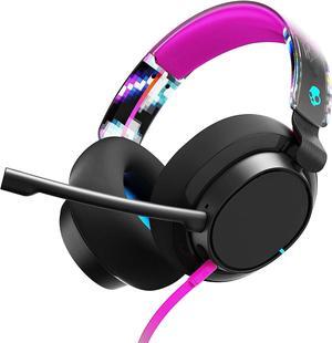 Skullcandy SLYR Pro Wired Over-Ear Gaming Headset/Soft Earpads/Clear Voice Smart Mic/Works with Playstation, PS5, Xbox, Xbox Series X, Nintendo Switch, Mobile, VR, and PC/Kids or Adult