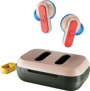 Skullcandy Dime 2 True Wireless In-Ear Bluetooth Earbuds, Use with iPhone and Android. Charging Case, Tile, and Microphone. Best for Gym, Sports, and Gaming, IPX4 Sweat and Dust Resistant Pink